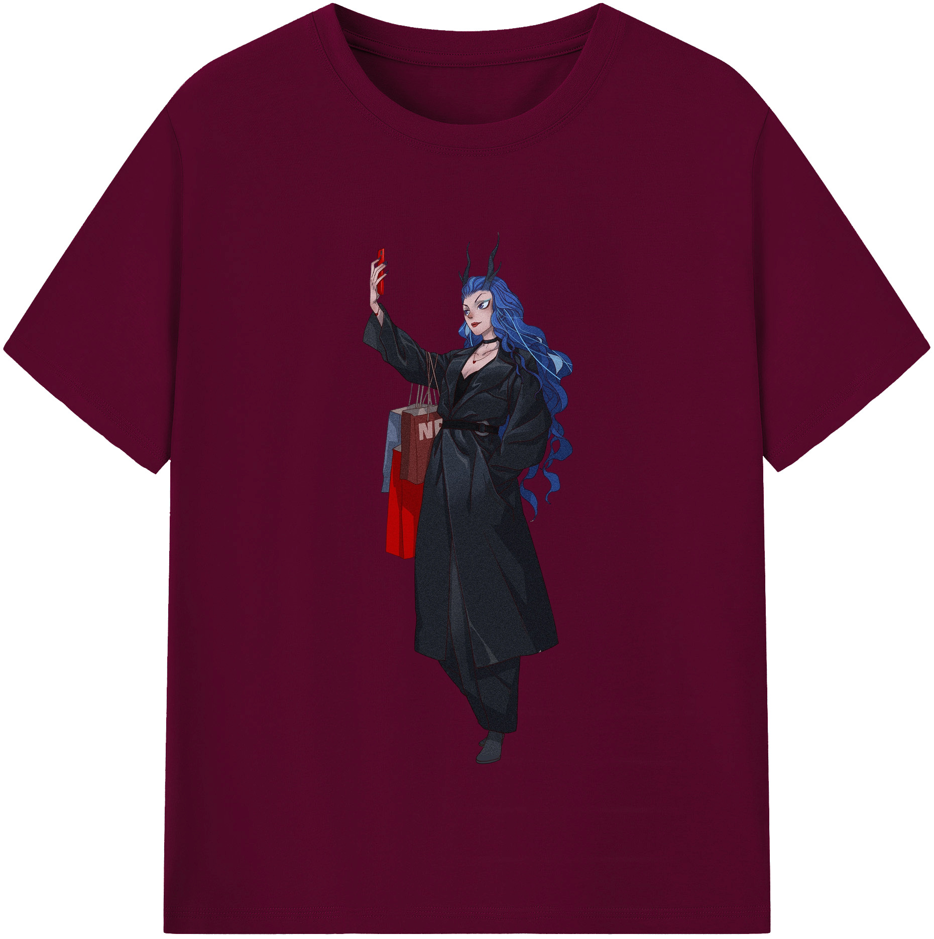 （画像用） Ne Zha 2 ナタ 魔童の大暴れ レディースカジュアルプリントTシャツ（綿100％）